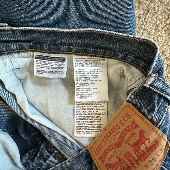 Classic Vintage Levi’s Straight Leg EUC 36x32 - Picture 9 of 9